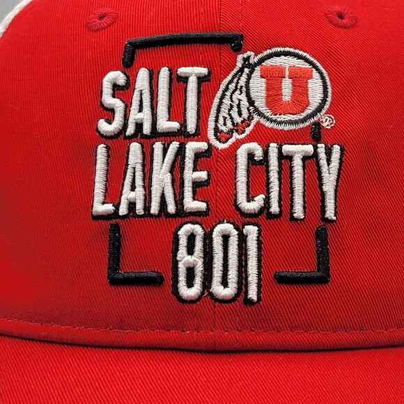 Utah Utes Under Armour Mens Womens Hat Salt Lake City 801 Area Code Snapback - Picture 7 of 14
